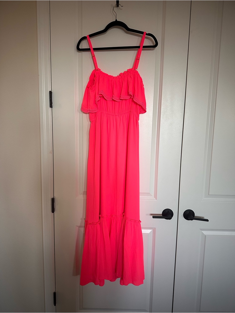 Lilly Pulitzer Pink Ruffled Maxi Dress